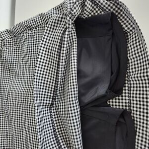 Y2K SKORT Checkered Black And White Stretchy